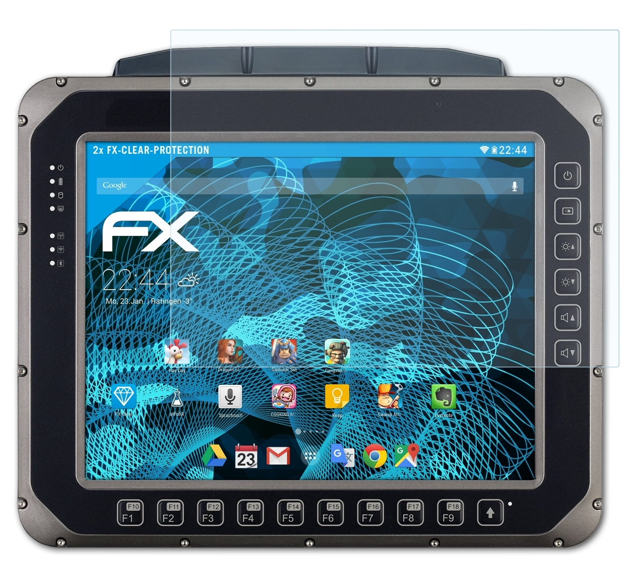 FX-Clear 2x VX-601) RuggOn ATFOLIX Displayschutz(für