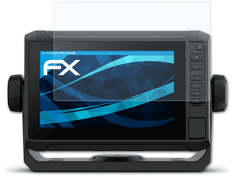 3x UHD2 (72sv)) ECHOMap FX-Clear Garmin ATFOLIX Displayschutz(für