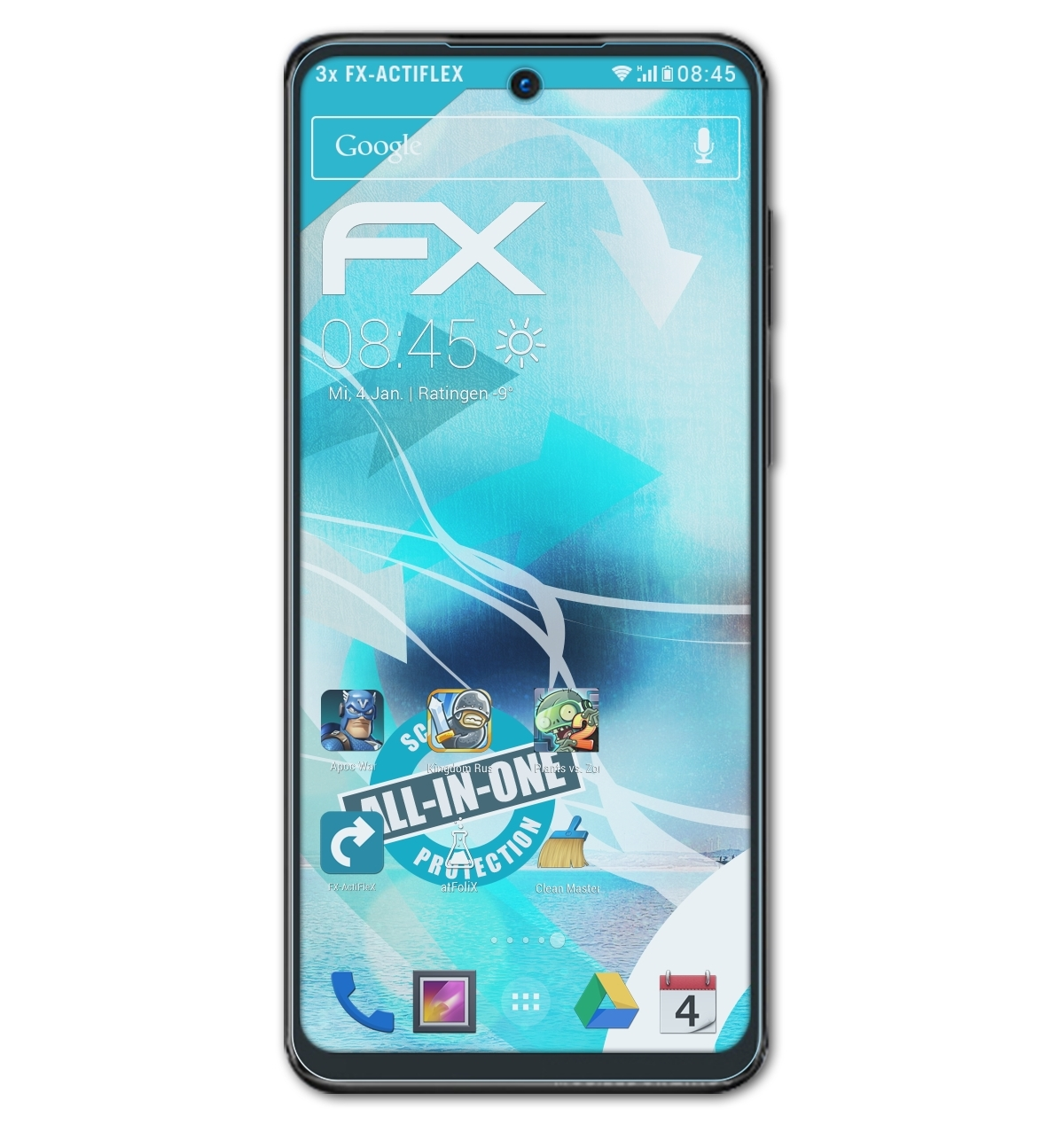 Displayschutz(für Moto ATFOLIX 3x FX-ActiFleX Motorola G53)