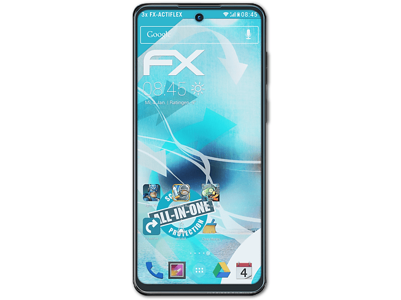 ATFOLIX 3x FX-ActiFleX Displayschutz(für Motorola Moto G53)