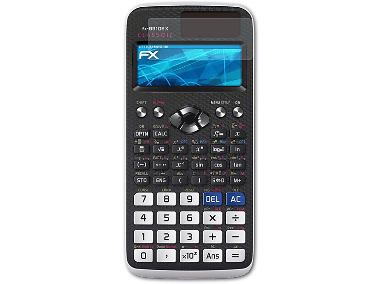FX-991DE Casio X) FX-Clear 2x ATFOLIX Displayschutz(für