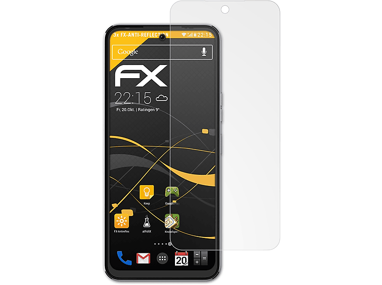 ATFOLIX 3x FX-Antireflex Displayschutz(für 2) Neo Pova Tecno