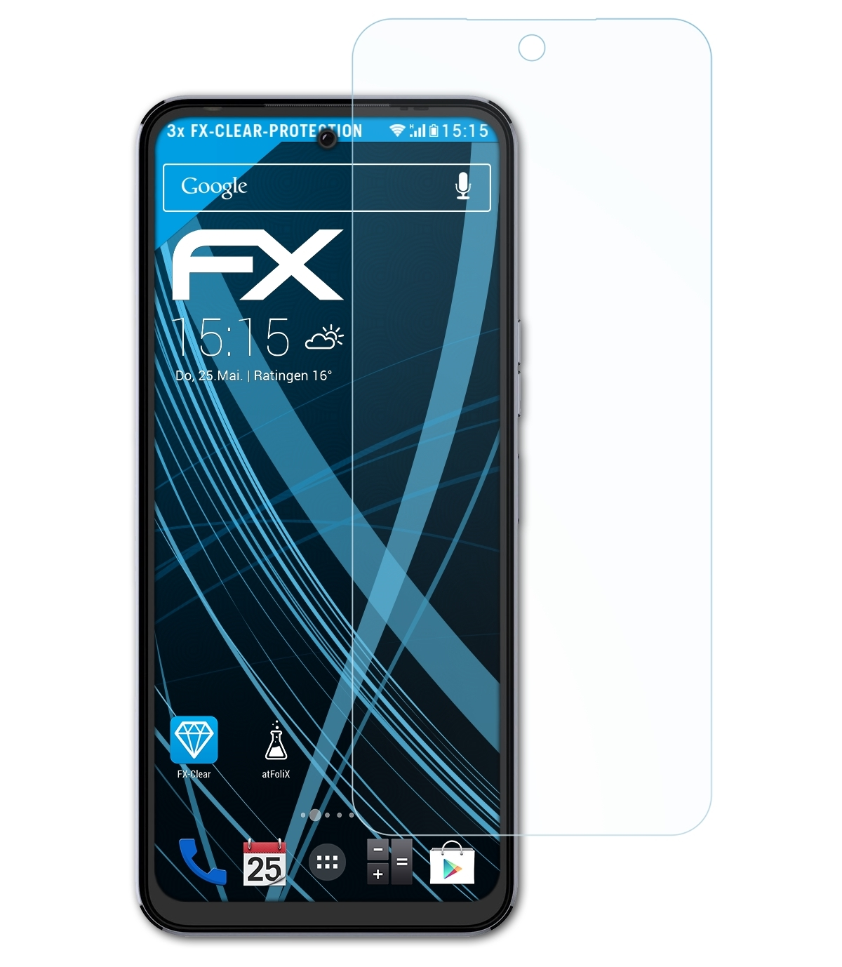 3x Tecno Pova FX-Clear Displayschutz(für Neo ATFOLIX 2)