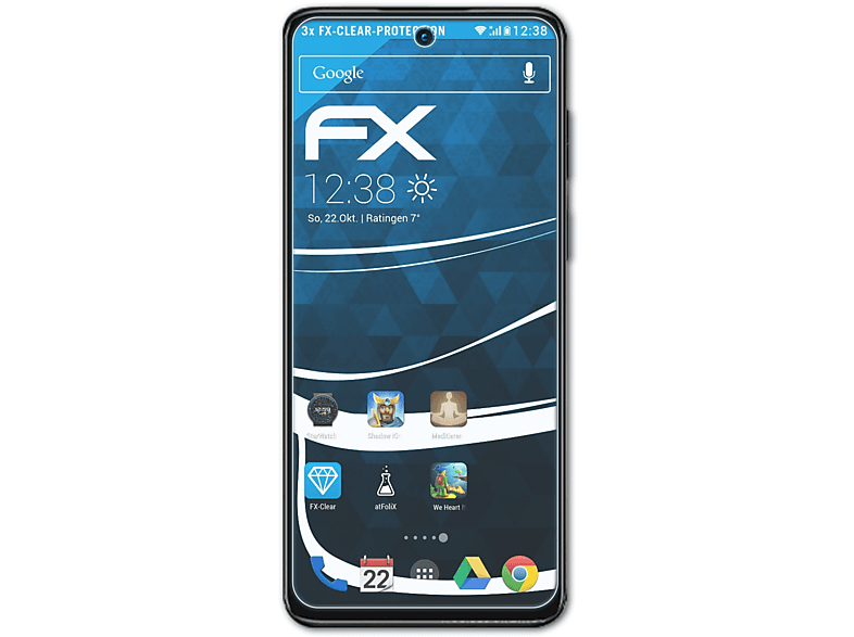 ATFOLIX 3x FX-Clear Displayschutz(für Motorola G53) Moto