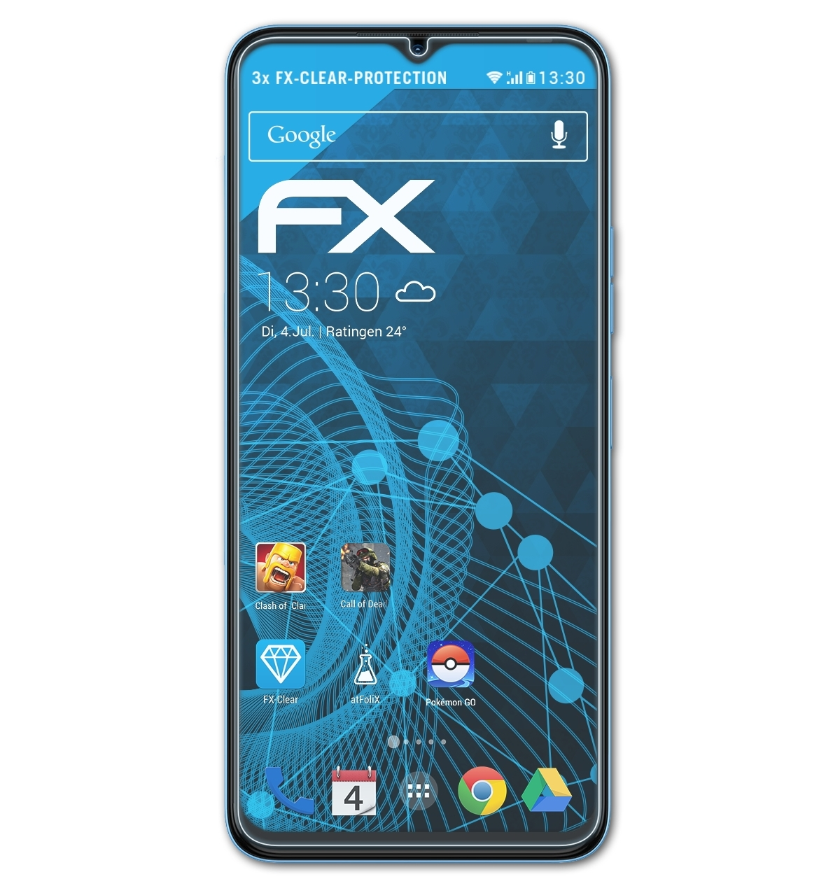 ATFOLIX 3x FX-Clear Spark Tecno 9 Displayschutz(für Pro)