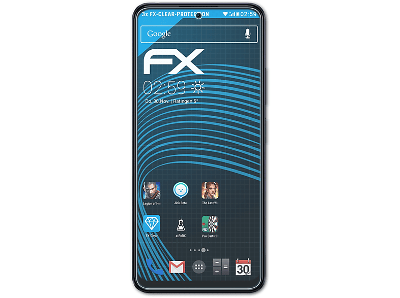 3x ATFOLIX 5G) FX-Clear X5 Xiaomi Displayschutz(für Poco