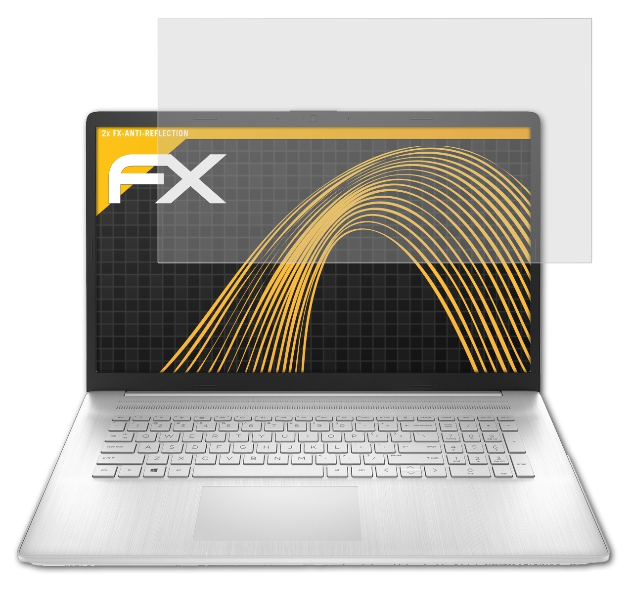 ATFOLIX 2x FX-Antireflex Displayschutz(für HP 17-cn2754ng)