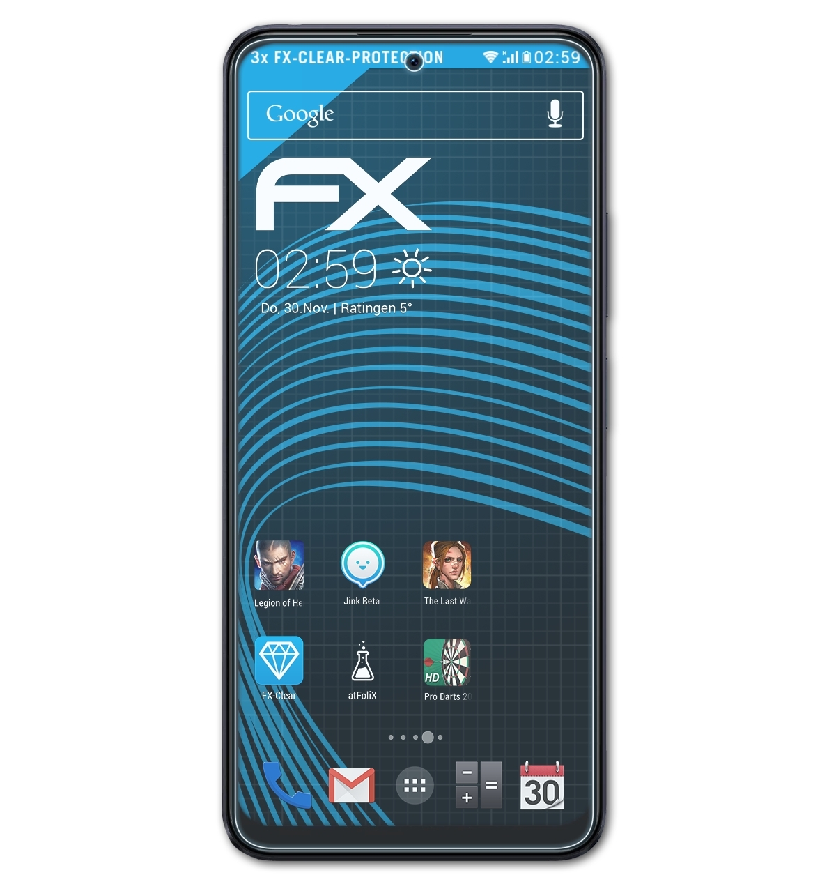5G) Xiaomi X5 Displayschutz(für 3x FX-Clear Poco ATFOLIX