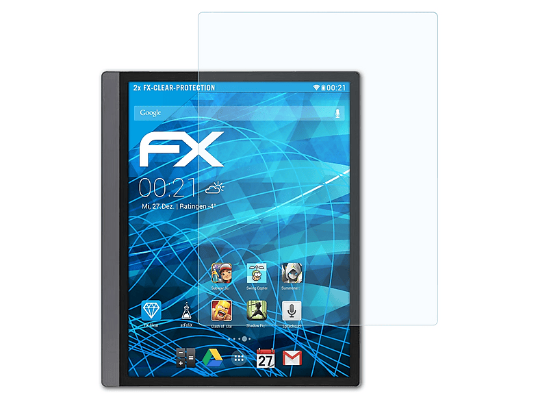 ATFOLIX 2x FX-Antireflex Displayschutz (für Onyx Boox Nova Air C