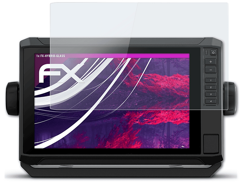 ATFOLIX FX-Hybrid-Glass Schutzglas(für Garmin ECHOMap UHD2 (92sv))