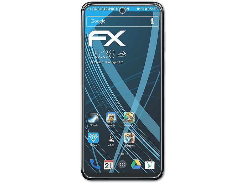 ATFOLIX FX-Clear Displayschutz(für Motorola 3x G13) Moto
