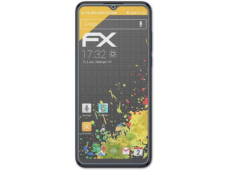 ATFOLIX 3x FX-Antireflex Displayschutz(für TCL 306)