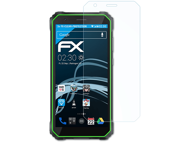 ATFOLIX 3x FX-Clear Displayschutz(für Oscal S60)
