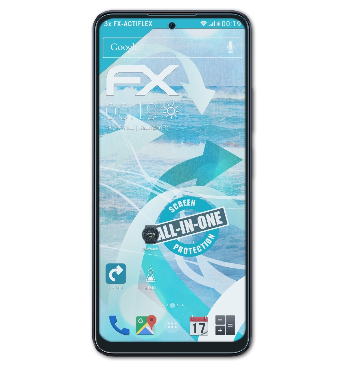 ATFOLIX 3x FX-ActiFleX X5 5G) Poco Displayschutz(für Xiaomi