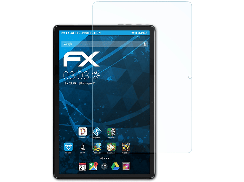 Displayschutz(für 2x Oscal FX-Clear Pad 10) ATFOLIX