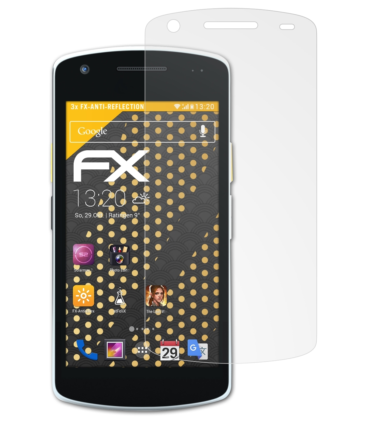 ATFOLIX 3x FX-Antireflex Displayschutz(für Zebra EC55)