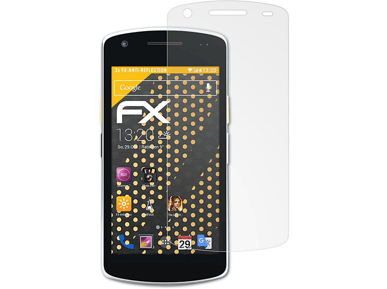 ATFOLIX 3x FX-Antireflex Displayschutz(für Zebra EC55)