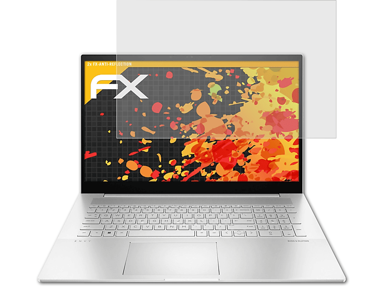 ATFOLIX 2x FX-Antireflex Displayschutz(für Envy 17-cr0755ng) HP