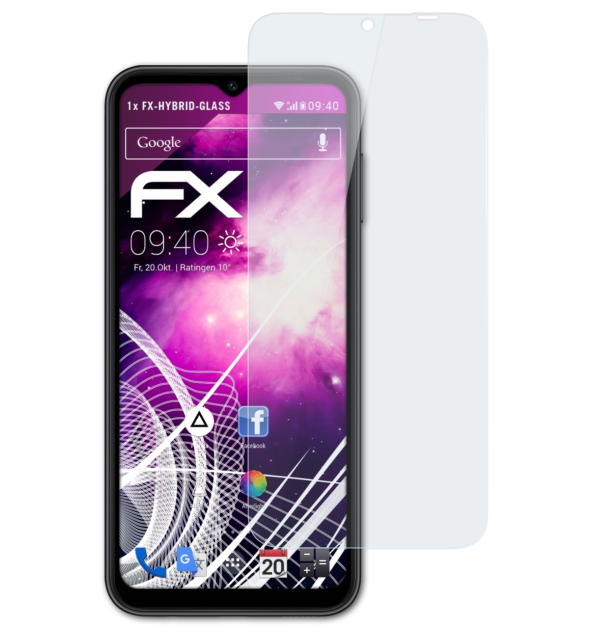 FX-Hybrid-Glass Schutzglas(für Galaxy ATFOLIX A14) Samsung