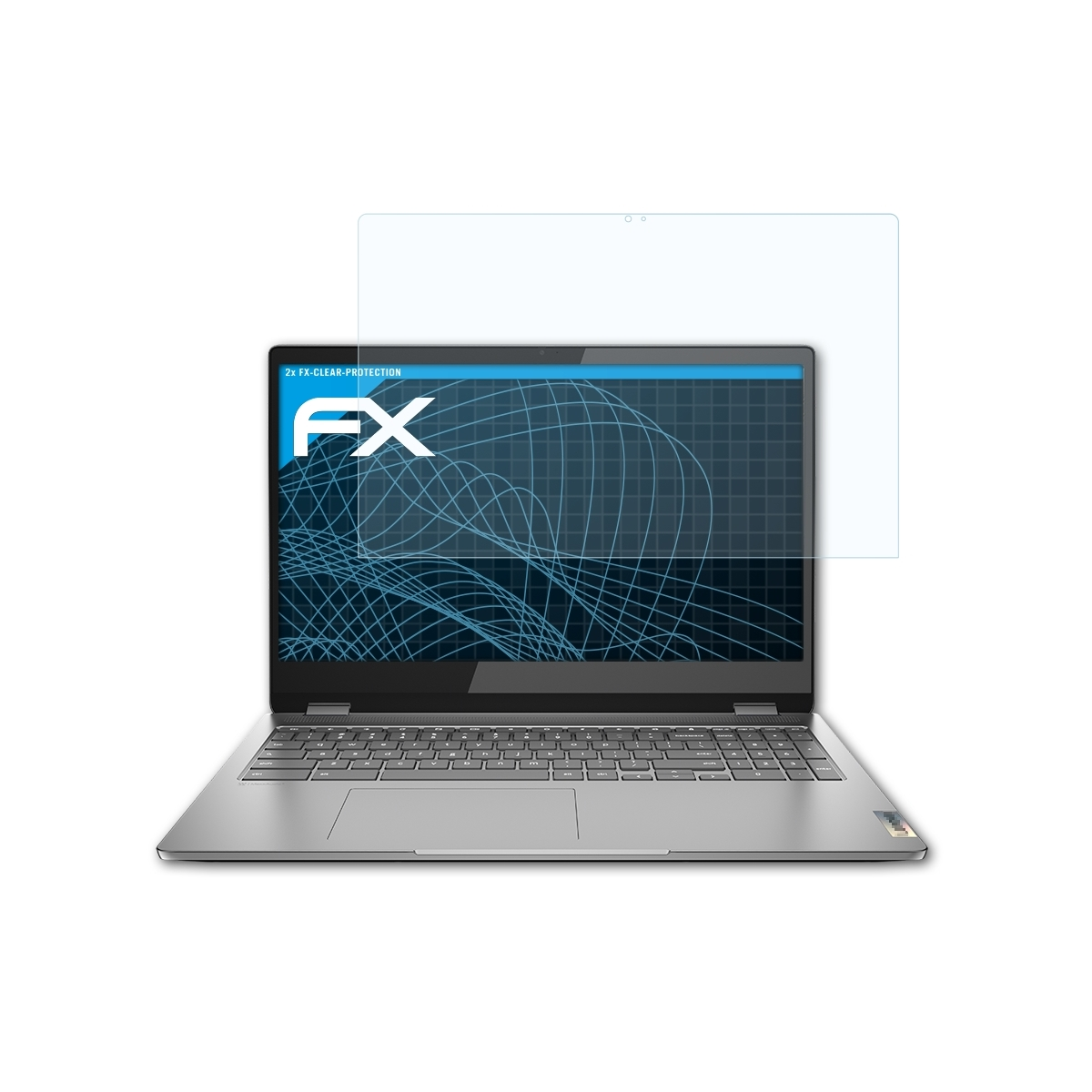 ATFOLIX 2x FX-Clear Displayschutz(für 7)) Lenovo 3i Flex (Gen IdeaPad Chromebook