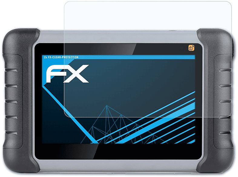 ATFOLIX 2x FX-Clear MP808TS) Autel MaxiPRO Displayschutz(für