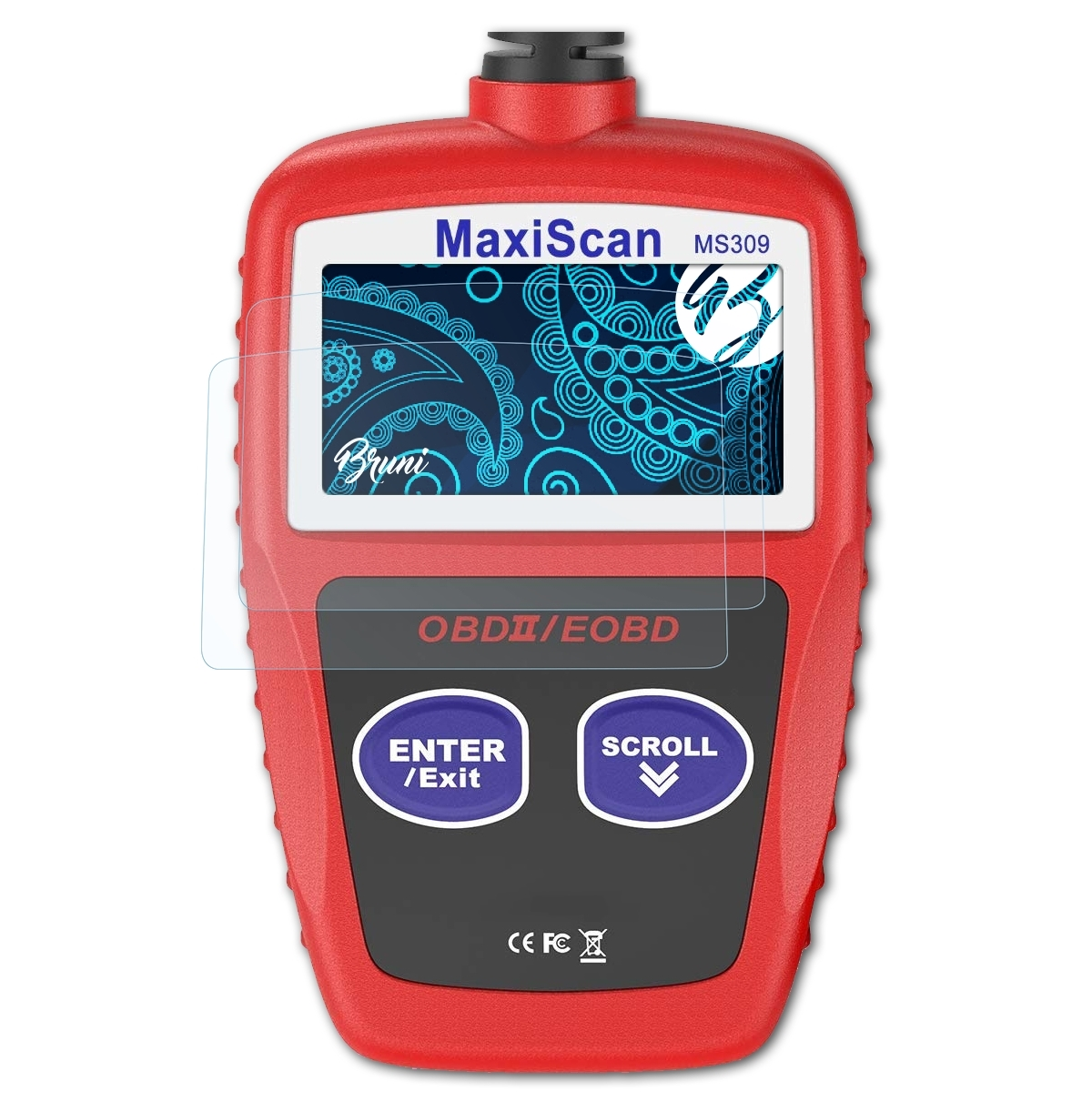 MaxiScan 2x Basics-Clear BRUNI Schutzfolie(für MS309) Autel