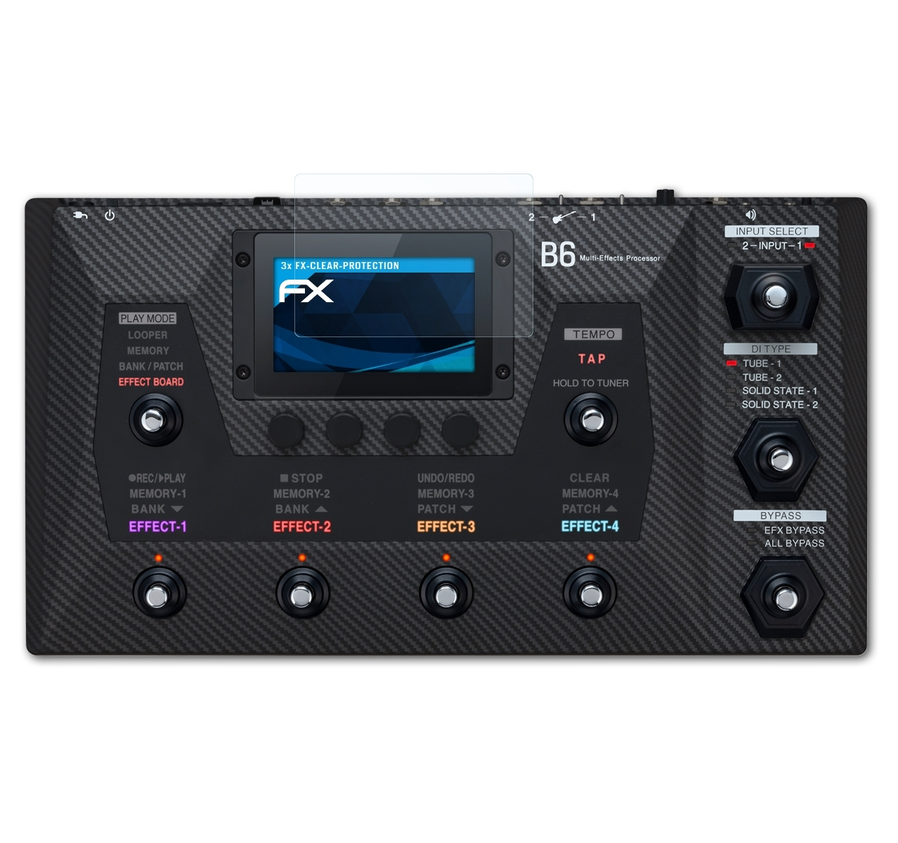 ATFOLIX 3x FX-Clear Displayschutz(für Zoom B6)