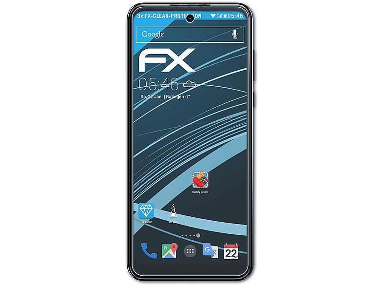 ATFOLIX 3x FX-Clear Displayschutz(für Motorola Moto G Play (2023))