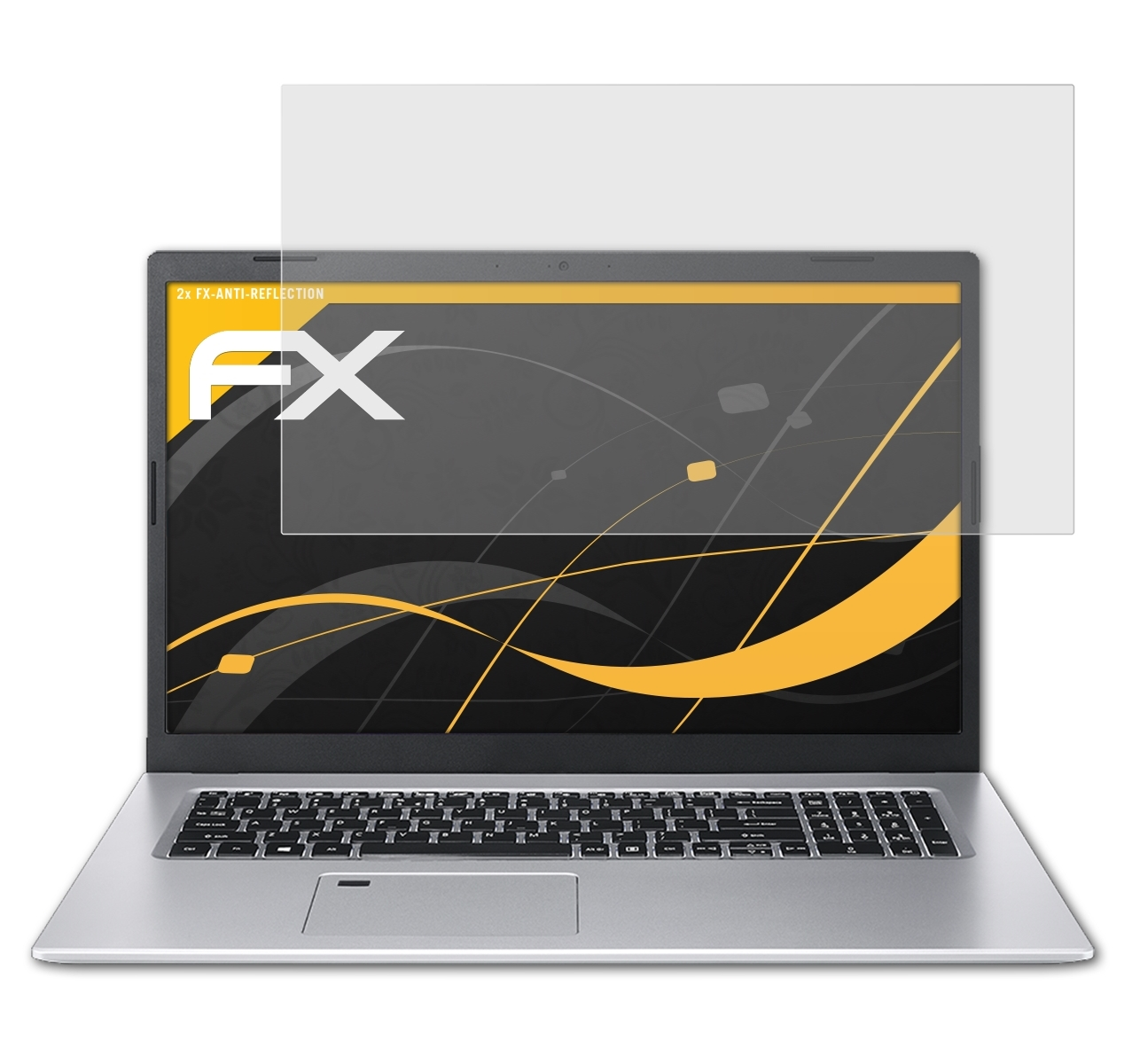 ATFOLIX 2x FX-Antireflex Displayschutz(für Aspire A517-52G 5 (17.3 Inch)) Acer