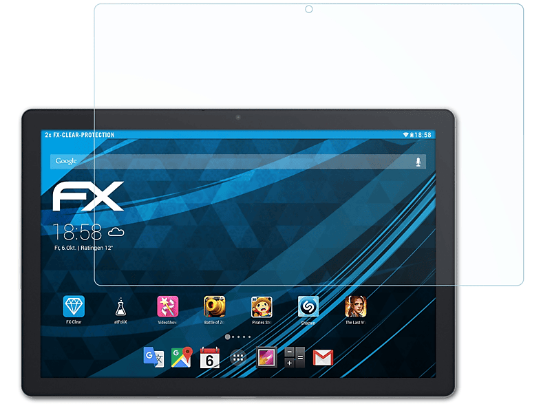 Displayschutz(für EZpad FX-Clear 2x ATFOLIX M10S) Jumper