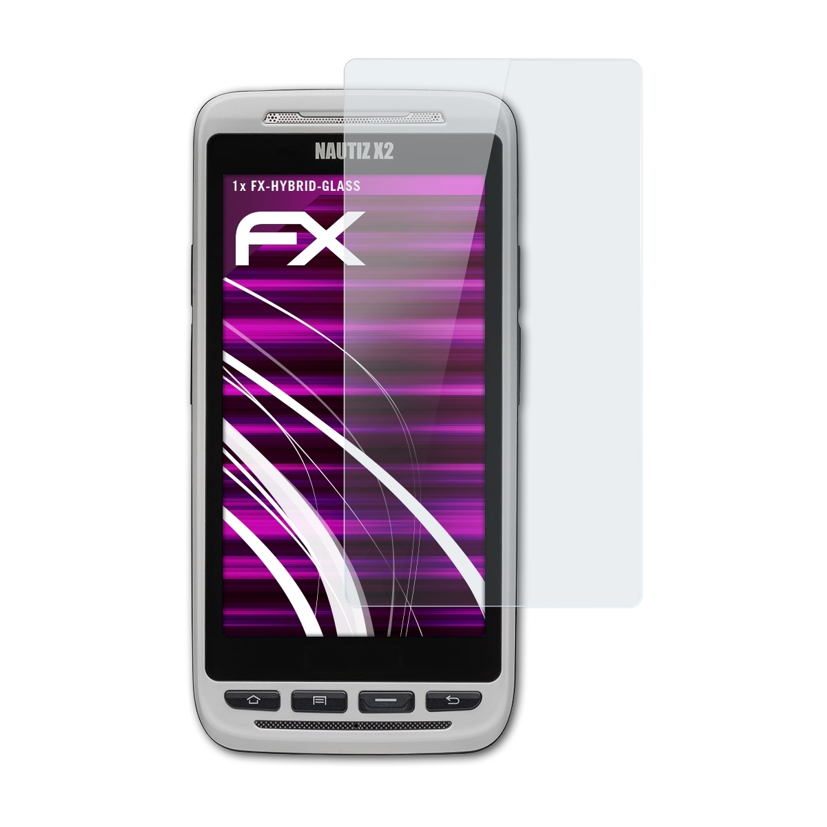 Schutzglas(für X2) FX-Hybrid-Glass Nautiz Handheld ATFOLIX