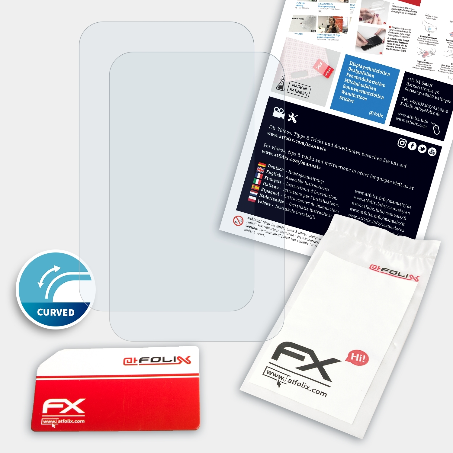 ATFOLIX 2x FX-ActiFleX Displayschutz(für Netgear AC810)
