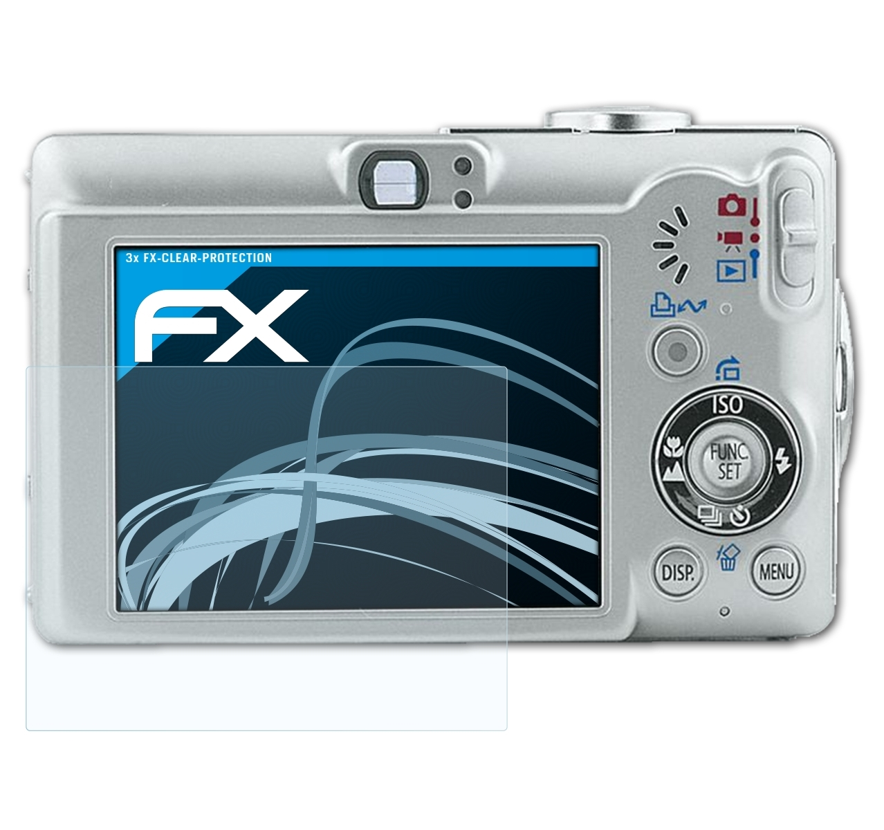 ATFOLIX Digital Displayschutz(für 60) IXUS 3x FX-Clear Canon