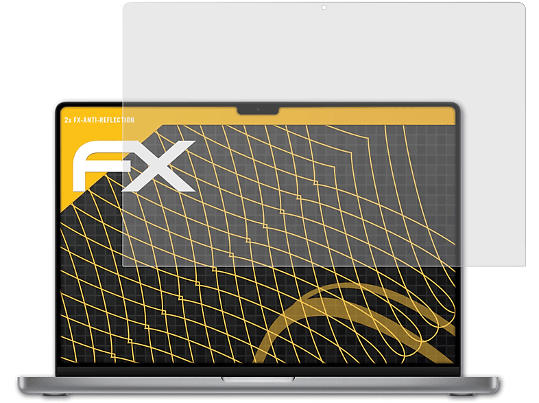 Inch)) MacBook (16 ATFOLIX 2023 FX-Antireflex Pro Apple 2x Displayschutz(für