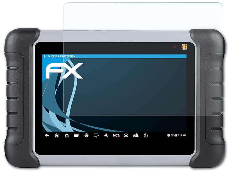 ATFOLIX Autel MK808S-TS/MK808Z-TS) Displayschutz(für MaxiCOM 2x FX-Clear