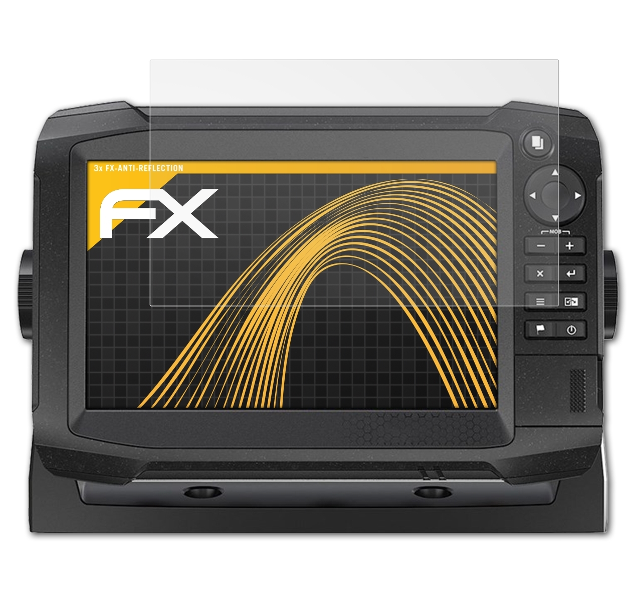 ATFOLIX 3x FX-Antireflex Displayschutz(für Lowrance 7) HDS Carbon