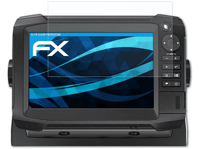ATFOLIX 3x FX-Clear Displayschutz(für Lowrance HDS Carbon 7)