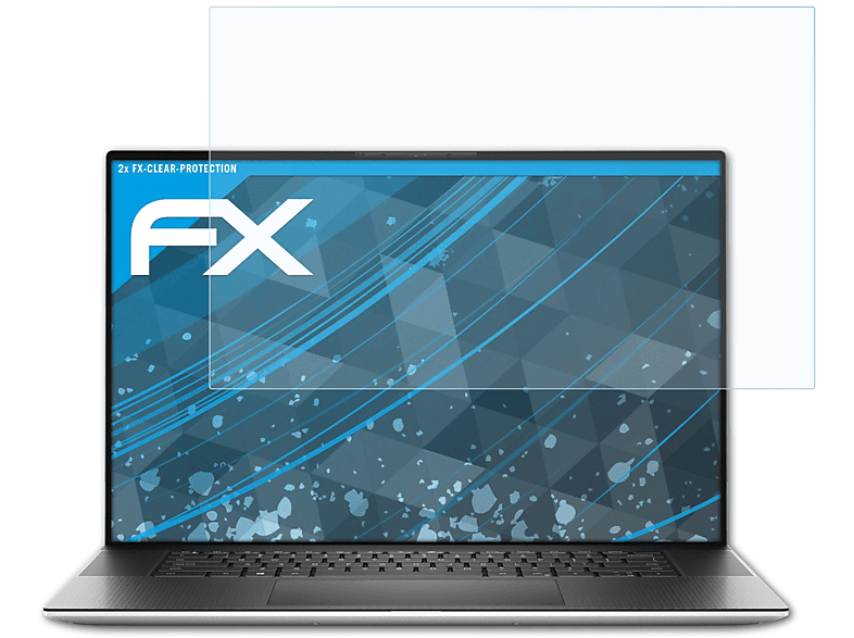 ATFOLIX 2x FX-Clear Displayschutz(für Dell XPS 17 (9700))