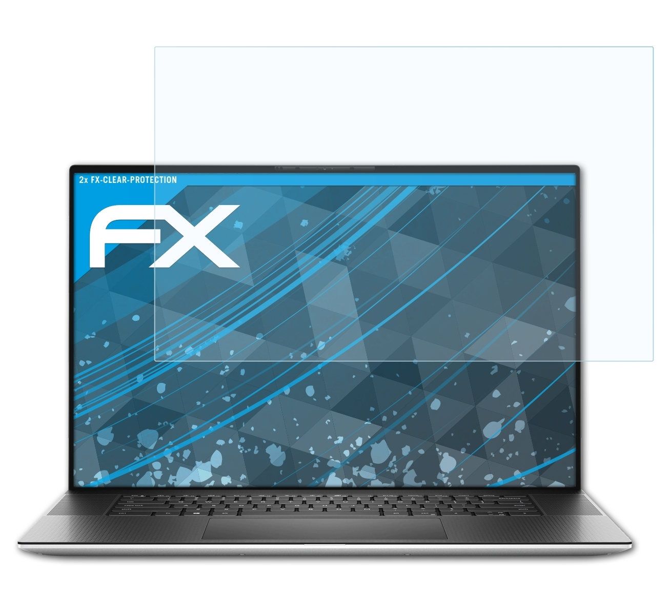 2x 17 XPS FX-Clear (9700)) ATFOLIX Dell Displayschutz(für