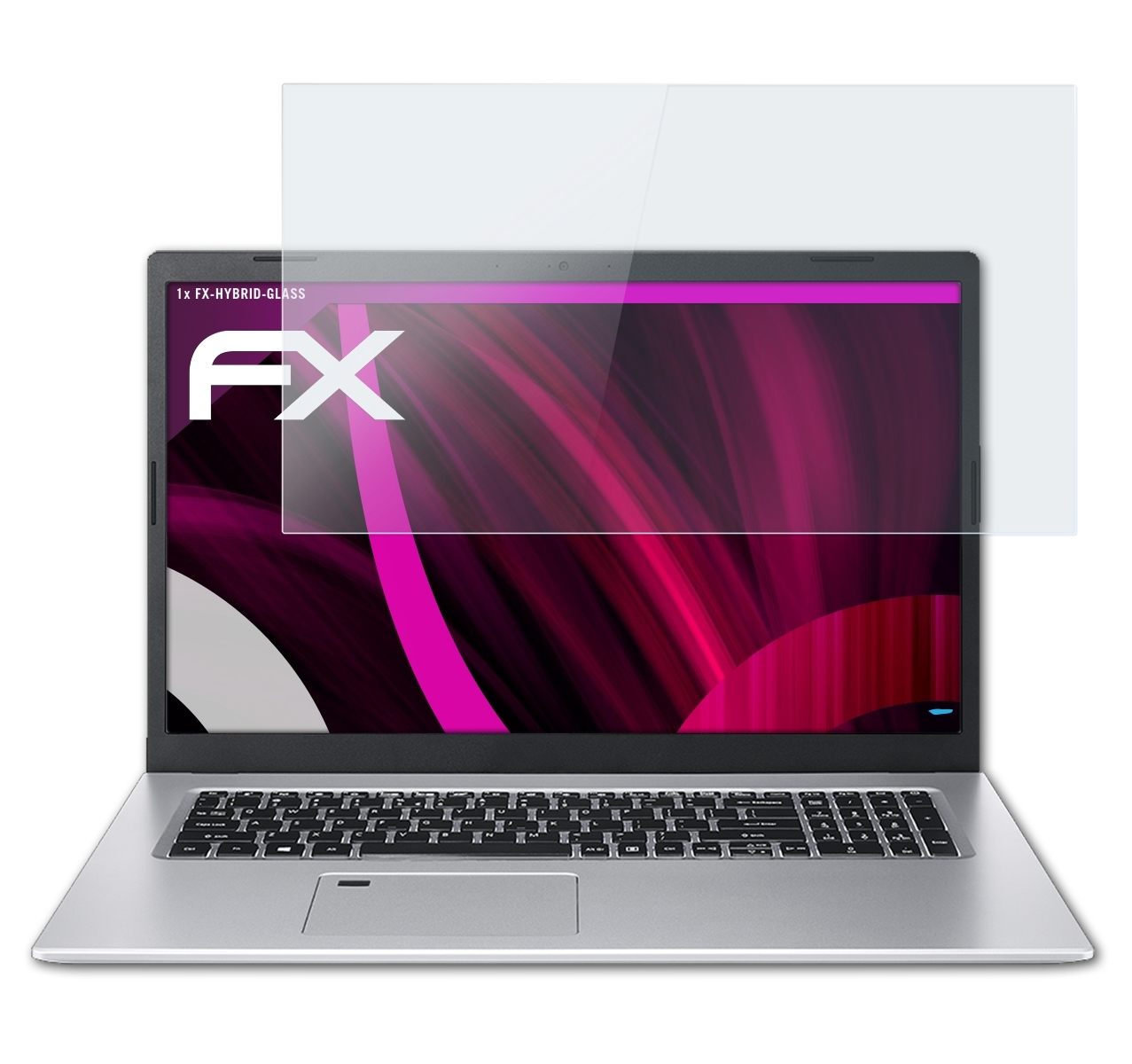 5 Acer FX-Hybrid-Glass (17.3 ATFOLIX Schutzglas(für A517-52G Inch)) Aspire