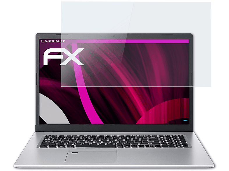 5 Acer FX-Hybrid-Glass (17.3 ATFOLIX Schutzglas(für A517-52G Inch)) Aspire