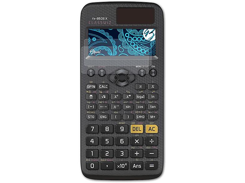 BRUNI 2x Basics-Clear Schutzfolie(für Casio X) FX-85DE