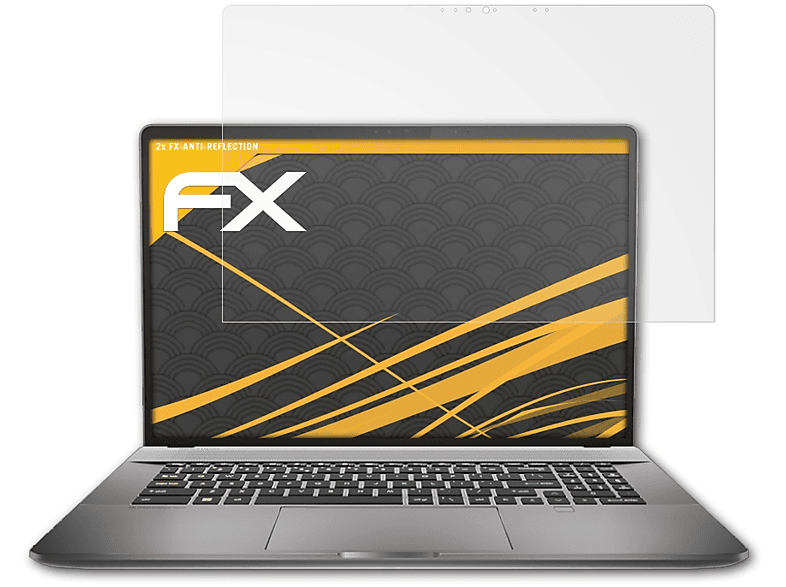 ATFOLIX 2x FX-Antireflex Displayschutz(für MSI Creator Z17)