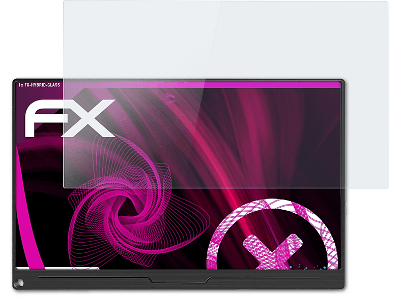 ATFOLIX FX-Hybrid-Glass Schutzglas(für Inch) Uperfect 15,6 HDR-Monitor