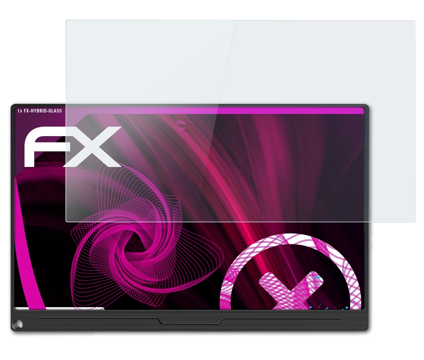 ATFOLIX FX-Hybrid-Glass Schutzglas(für Uperfect HDR-Monitor Inch) 15,6