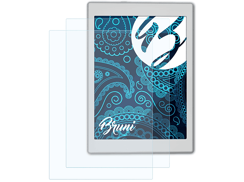 BRUNI 2x 2) Air Basics-Clear BOOX Schutzfolie(für Nova
