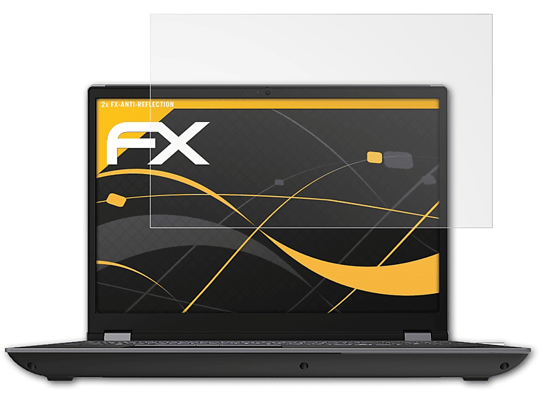 ATFOLIX 2x FX-Antireflex Displayschutz(für Lenovo ThinkPad P16)