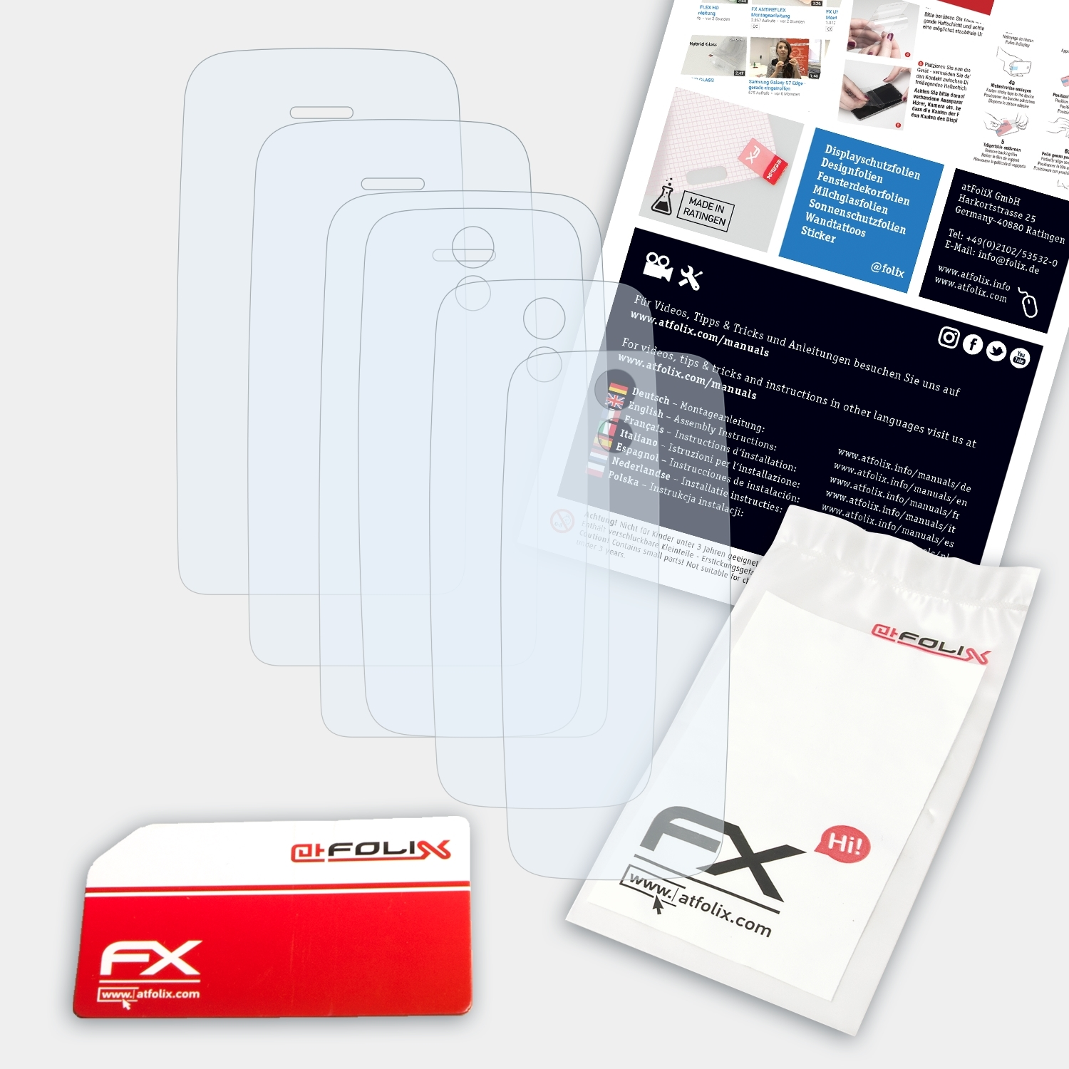 ATFOLIX 3x FX-Clear Displayschutz(für Gigaset GL7)