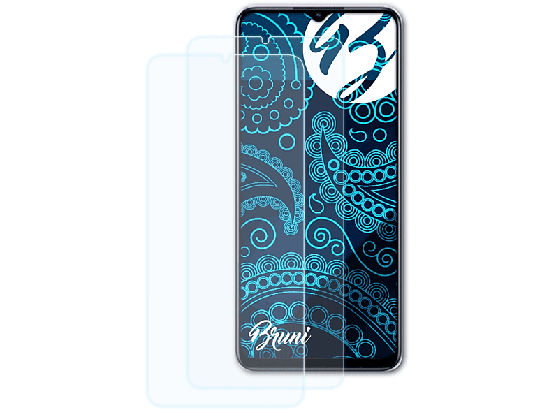 BRUNI 2x Basics-Clear Schutzfolie(für Oppo 5G) A78