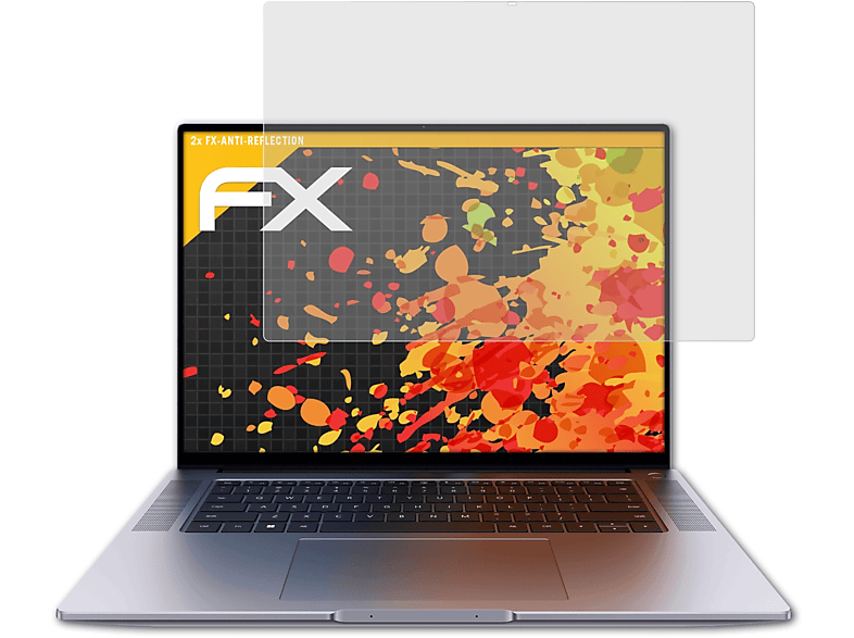 ATFOLIX 2x FX-Antireflex Displayschutz(für Huawei MateBook 16s)